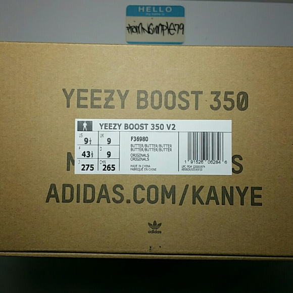 🔴SOLD🔴 Adidas Yeezy Boost 350 "Butter" size 9.5 - Picture 8 of 8